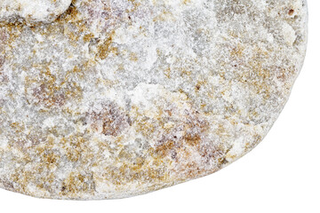 Part of a gray stone