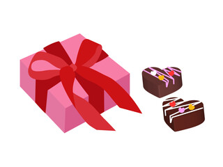 バレンタインチョコレート（ピンクの箱）