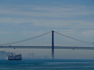 Hängebrücke Ponte 25 de Abril in Lissabon