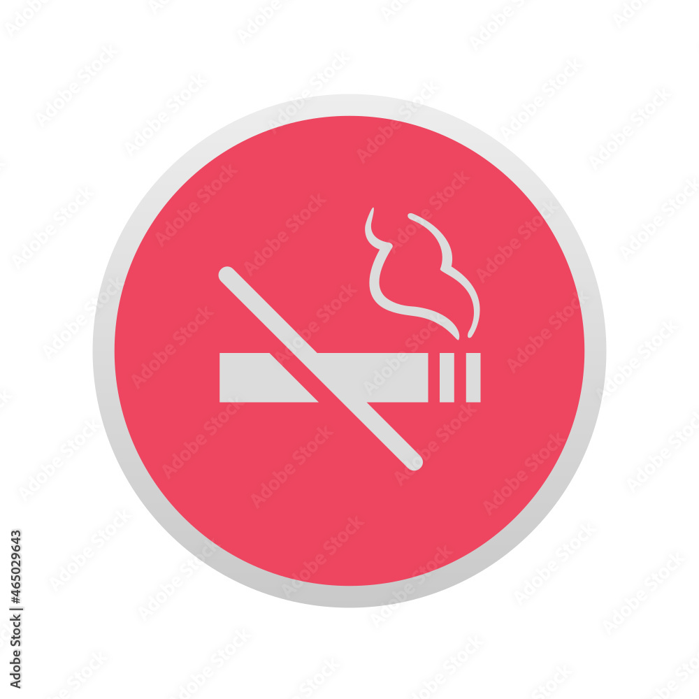 Poster smoking not allowed - sticker