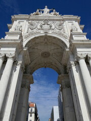 Triumphbogen Arco da Rua Augusta in Lissabon