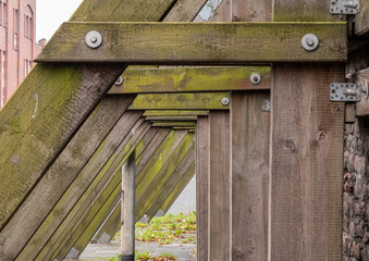 Details from wooden support construction