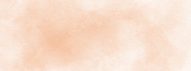 Rose beige, natural watercolor texture with stains and rounded, uneven edges. Watercolor background, Orange watercolour painting textured design on white paper background. 