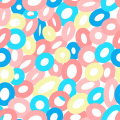 seamless pattern circles abstraction simple bright color print background -1