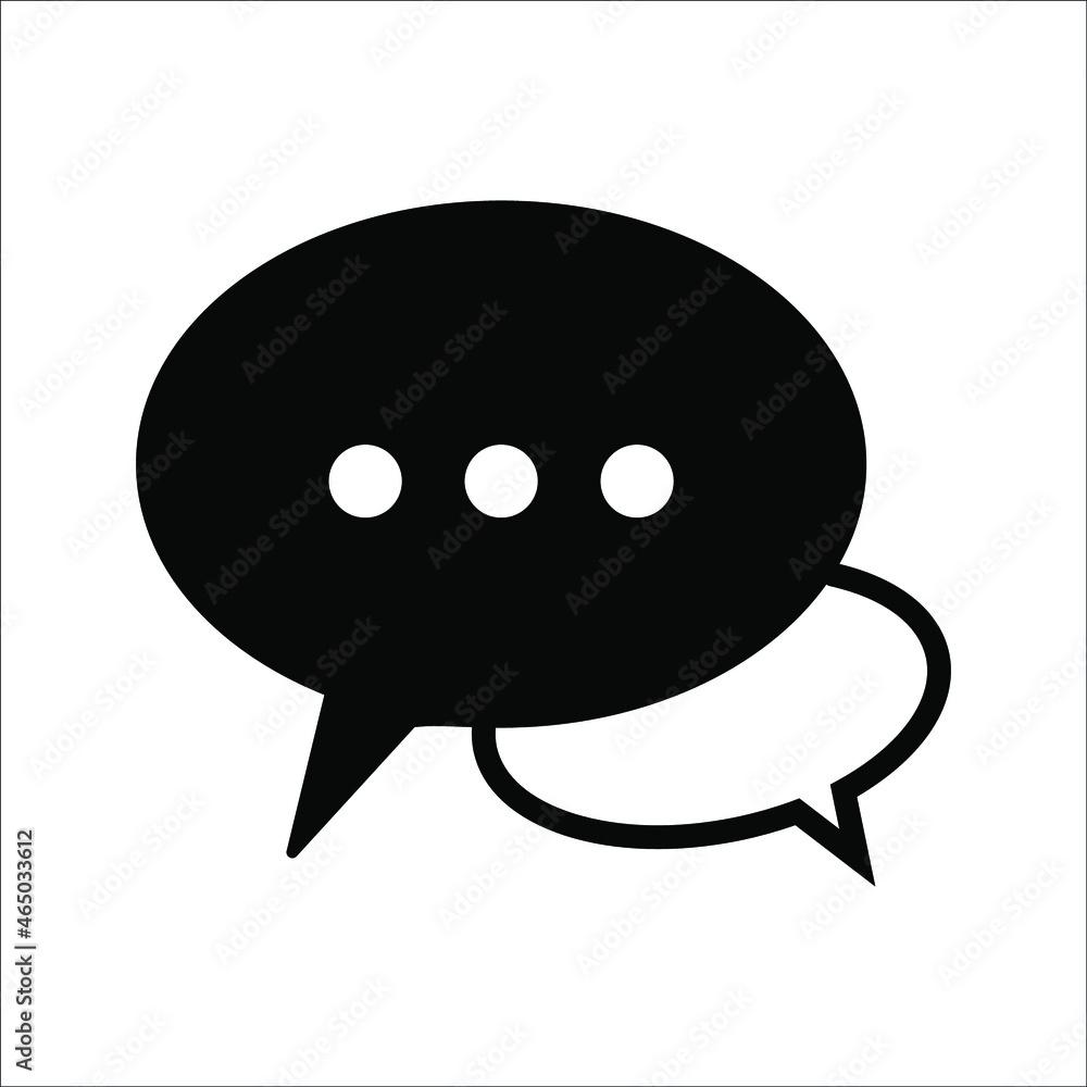 Wall mural messaging and conversation icon, can use on mobile application, website and any other. vector illust