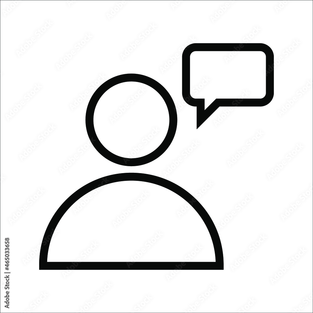 Wall mural messaging and conversation icon, can use on mobile application, website and any other. vector illustration isolated on white background