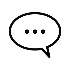 messaging and conversation icon, can use on mobile application, website and any other. vector illustration isolated on white background