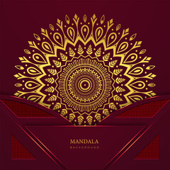 Luxury ornamental mandala design gold color. Decorative mandala for festivals