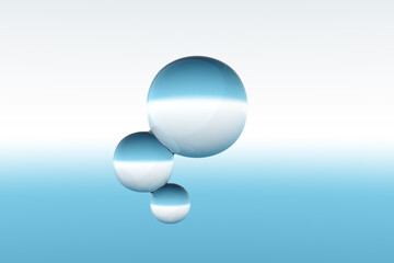 水玉の3Dイラスト