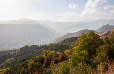 Armenia. View of town Goris. Syunik province.