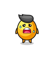 the fatigue cartoon of golden egg