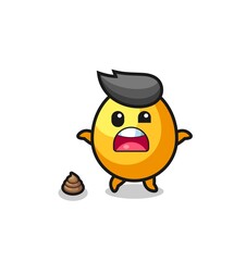golden egg earth surprised to meet poop