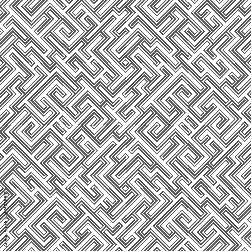 Aufkleber abstract line maze pattern. labyrinth background. geometric backdrop.