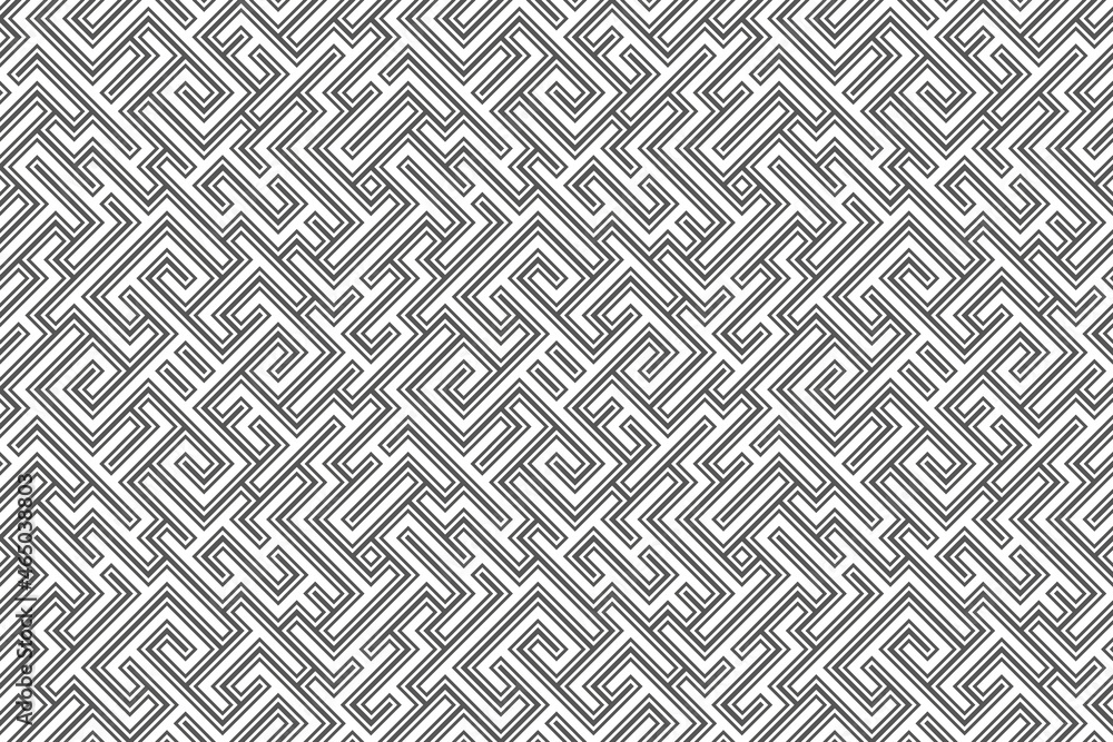 Poster abstract line maze pattern. labyrinth background. geometric backdrop.