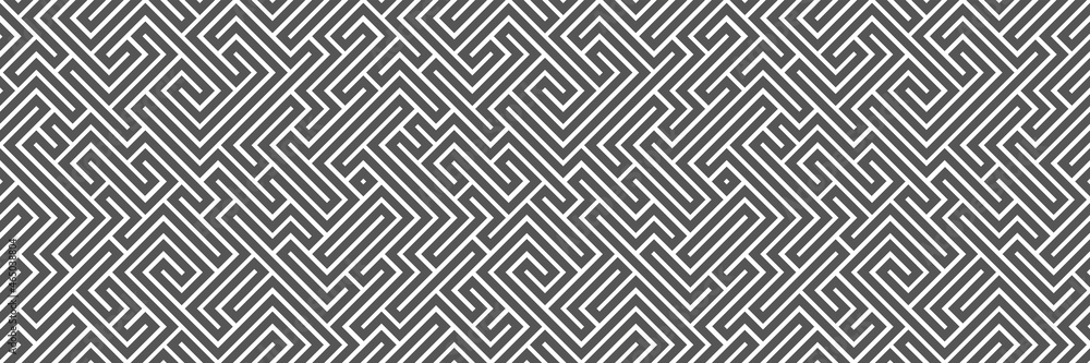 Aufkleber abstract line maze pattern. labyrinth background. geometric backdrop.