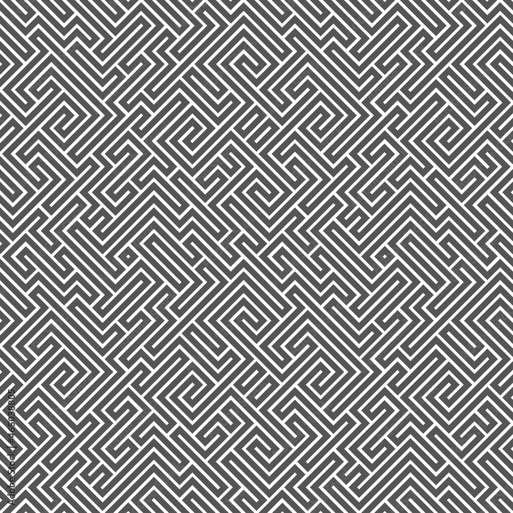Poster abstract line maze pattern. labyrinth background. geometric backdrop.