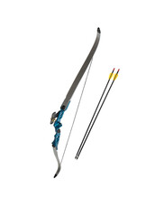 Modern sport bow. Weapons for sports and entertainment. Isolate on a white back