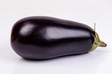 Eggplant. Eggplant on a white background. With clipping path. Full depth of field.