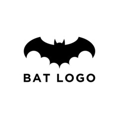 Bat Logo icon illustration on white background.