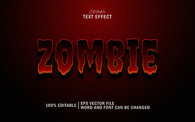 zombie red text effect premium free download