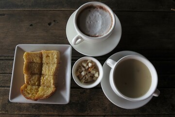 cup of coffee and beans