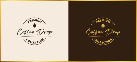 READY TO USE: logo logotype cafe, coffee, mobile, shop, cafeteria, food truck. Professional, elegant and modern sign, vector illustration. - 465047448