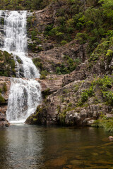 Naklejka premium Cachoeira do Candaru, em Cavalcante, Chapada dos Veadeiros, Goias