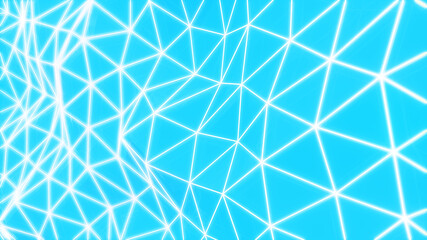 Abstract background white triangle on blue background,geometric background,3d rendering