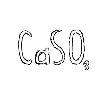 calcium sulfite (sketch)