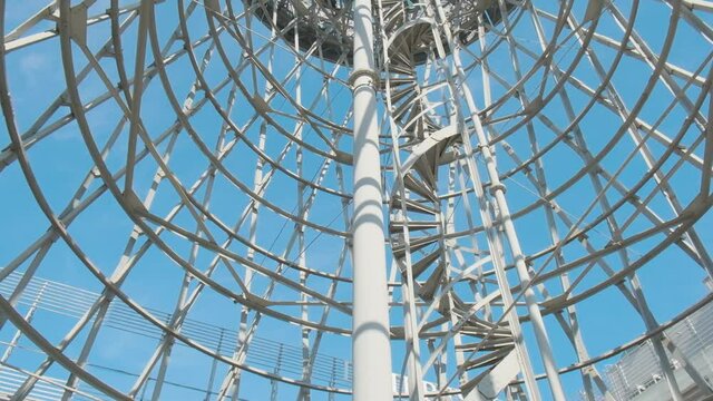 tower of hyperboloid construction bottom view