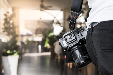 photographer with camera