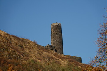 Hazmburk castle in the Czech Republic. View from of the second tower from the south.