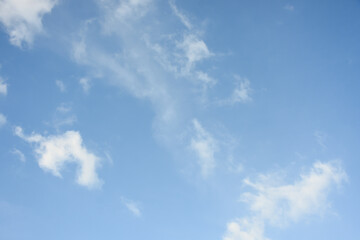 blue sky with white clouds