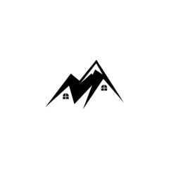 Mountain home logo design