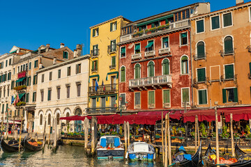 Fototapeta na wymiar Historic buildings on the Grand Canal in Venice, Italy