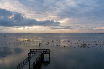 pier at sunset