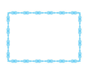 artistic creative decorative blue border