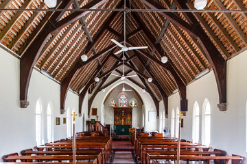 Interior of St. Stephen's Anglican Church, Negombo, Sri Lanka, Asia