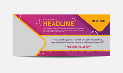 Creative Business And Corporate Facebook Cover Banner Design Template