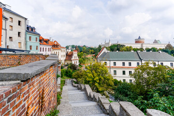 view of the city of Lublin with the Lublin Castle in the background © makasana photo