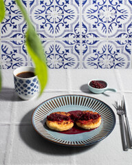 classic Portuguese breakfast dessert coffee 