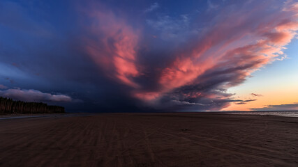 sky over the beach