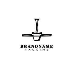 cute ceiling fan cartoon logo design template icon simple isolated vector illustration