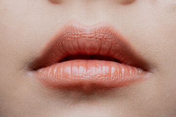 Women's lips health.close up