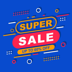 Sale discount banner template promotion