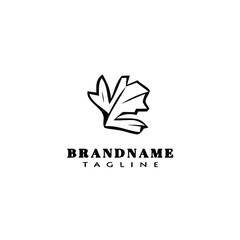 celery logo cartoon icon design template black isolated flat illustration