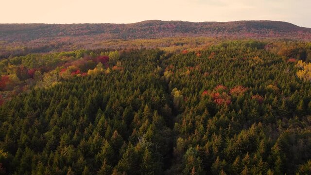 An autumn landscape in the Annapolis Valley of Nova Scotia, Canada