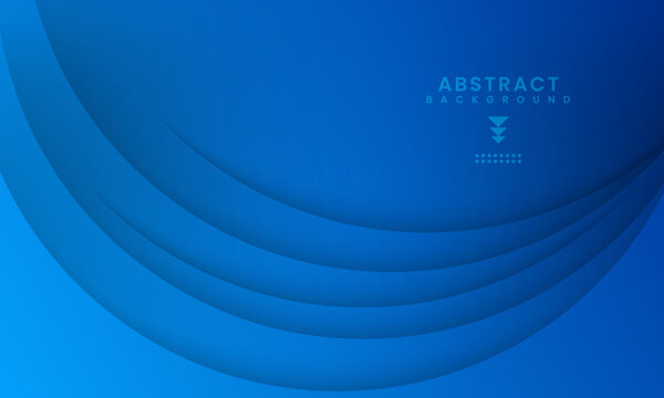 Abstract blue gradient background with curved lines. Modern template design for covers, brochures, web and banners.