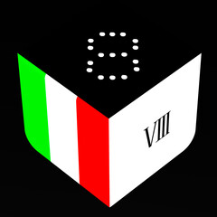 Number symbols 0-9 in Roman numerals