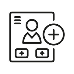 Login Outline Vector  Icon. Illustration Of A Stroke Vector On A White Background. From App And Website.